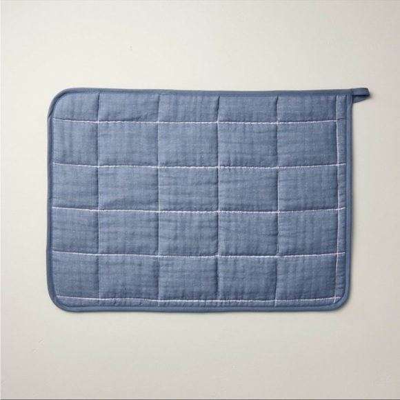 Hearth & Hand™ with Magnolia 18"x24" Cotton Dish Drying Mat Blue NWT - Picture 1 of 3